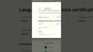 Advanced settings youtube langvge | Language and captions certificate 2023 #shorts