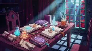 Midnight Alchemy ✨&nbsp;Fantasy Lofi 📚 Cozy Lofi Reading and Study Music