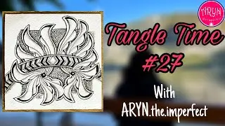 Tangle time #27 | Draw with Aryn | Pattern Drawings | Braze | Zentangle Inspired | Card | abstract