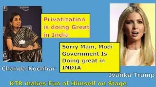 Ivanka Trump|| Chanda Kochhar|| KTR's speech|| Plenary Debate||Women Entrepreneurship||KTR Moderates
