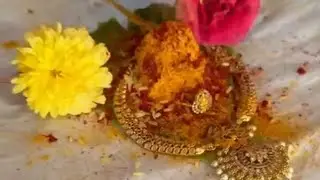 Wedding preparations begin🙏The auspicious act of beating turmeric and putting on wedding rings😊#s...