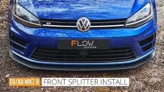 EU/AU MK7 Golf R Front Bumper Removal & Chassis Mounted Front Lip Splitter V3 Installation Guide