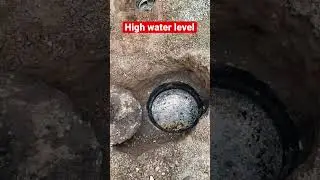 This septic tank has a high water level!!! This causes the main line to plug!!