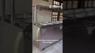 Balcao self-service a&ccedil;o inox