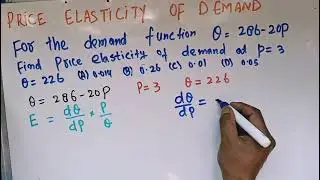 price elasticity of demand