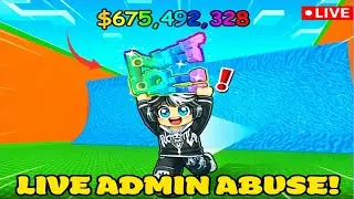 LIVE🔴 ADMIN ABUSE + Trading in  Escape Tsunami for Brainrots