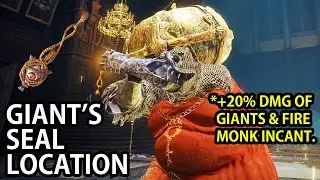 ELDEN RING - GIANT'S SEAL BOOSTS FLAME INCANTATION DAMAGE BY 20% LOCATION GUIDE