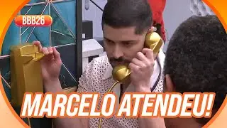 Marcelo atende o Big Fone e pega pulseira dourada | BBB 26