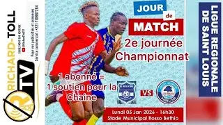 100% Football local 25/26 - LIGUE R&Eacute;GIONALE De  SAINT LOUIS : 2e Journee AS Ross Bethio VS US Mbilor