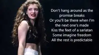 Lorde - Ladder Song | Lyrics (2014)