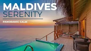 Calm & Hopeful Piano Instrumental Music | Maldives Overwater Villa Sunset