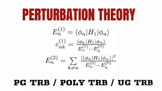 PERTURBATION THEORY |DYNAMIC CHEMISTRY