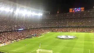 Barça-Inter Milan 2/10//019 Camp Nou Hymne himno anthem Champions League