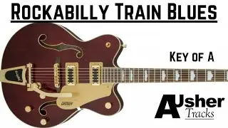 Rockabilly Train Blues in key of A | Guitar Backing Track