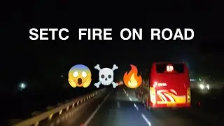 𝗦𝗘𝗧𝗖 𝗙𝗜𝗥𝗘 𝗢𝗡 𝗥𝗢𝗔𝗗 😱 𝘃𝘀 𝗣𝗥𝗜𝗩𝗔𝗧𝗘 𝗕𝗨𝗦 🔥𝗠𝗔𝗦𝗦 𝗢𝗩𝗘𝗥𝗧𝗔𝗞𝗘 #tnstc #setc vs #privatebus #omnibus #viral #bus 