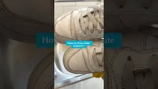 How to clean white trainers