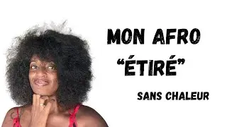 Afro &eacute;tir&eacute; sans chaleur
