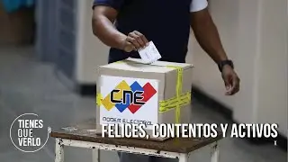 Felices, contentos y activos: Venezolanos desde los centros de votaci&oacute;n este 27J