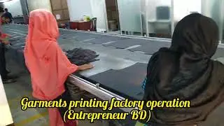 Garments printing factory operation // Pathan