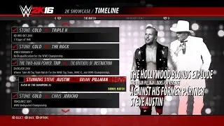 WWE 2K16 Showcase Mode  - Part 29 | Steve Austin vs Brian Pillman