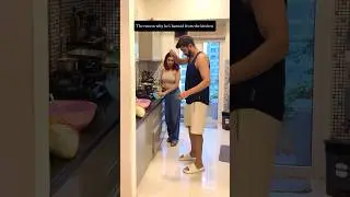 He&rsquo;s not allowed in the kitchen #funny #comedy #couple #explore #shorts #marriage #kitchen