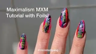 Full nail stamping tutorial using Feb 23 MXM and foils!