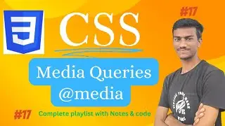 Media Queries in CSS  | CSS Media Queries | CSS tutorial for beginners | Make redponsive website.