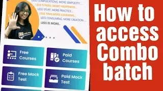 How to access PYQs Combo batch in Unify Study
