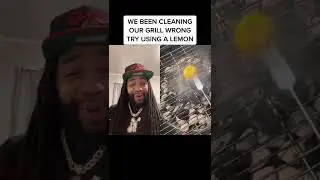 We been cleaning our grill wrong try using a lemon #shorts #youtubeshorts