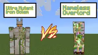 Ultra Mutant Iron Golem vs Nameless Overlord Minecraft - Minecraft Mob Battle