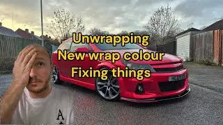 Распаковка креплений боковых юбок и кронштейнов спойлера для Astra H VXR.