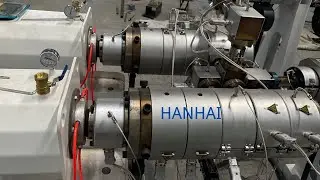 Two cavities HDPE tube making machine ABS pipe production line plastic machine