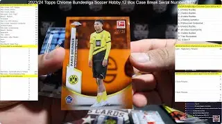 2023/24 Topps Chrome Bundesliga Soccer Hobby 12 Box Case Break Serial Number #17