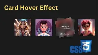 ASMR Programming - CSS Card Hover Effect - Animated Glass Effect