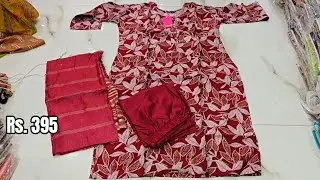 Madina wholesale|| Daily wear 3piece set kurtis collection cotton dresses No extra gst 