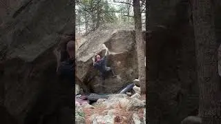 Scuba Steve (V6), The 420s, Poudre Canyon Bouldering