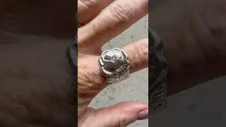 Making a rose spoon ring! #silverware #upcycle #spoonring #ring #upcyclejewelry #rose