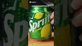 Slicing a Sprite Can🥤 |Ultra Satisfying ASMR #shorts