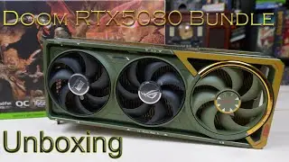 Asus ROG Astral RTX 5080 Doom Bundle Unboxing #pcgaming #asus #nvidia