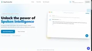 DeepTranscribe: AI-Powered Real-time Transcription & Chatbot with Django