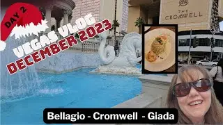 Vegas Vlog December 2023 - Day 2 - Posh Burger - Giada at Cromwell - Slots
