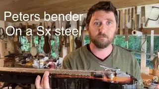 The cheapest bender/lap steel combo around: Peters Pitch Witch on a Sx lap steel