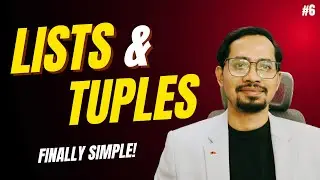 #6 Python Lists & Tuples Explained in Hindi | Mutable vs Immutable | Python Full Course 2025