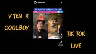 COOLBOY x V TEN IN TIKTOK LIVE | V TEN RAPPER | COOLBOY TIKTOK | COOL GANG 