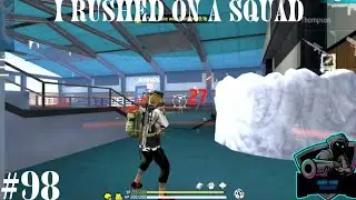 I rush on a squad#98#free fire max#Ash the gamer