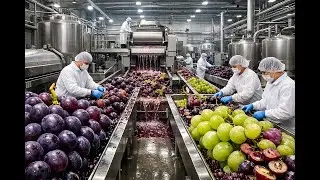 Inside The Factory  a modern Grape processing plant &ndash; A tour of the entire production line