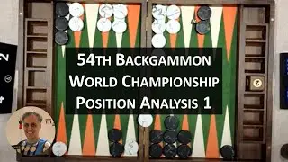 54th Backgammon World Championship Position Analysis 1 - Victor Ashkenazi vs David Wells