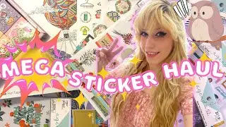 $5 STICKER BOOKS!? You Won't Believe How Many Stickers! Hobby Lobby And Amazon Haul