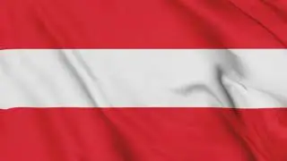 Austria Flag Waving Animation / 3-min loop / free 4k stock footage