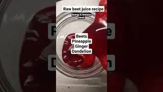 Raw beet juice recipe we use for energy, natural liver detox and immune boost. #naturalhealth
